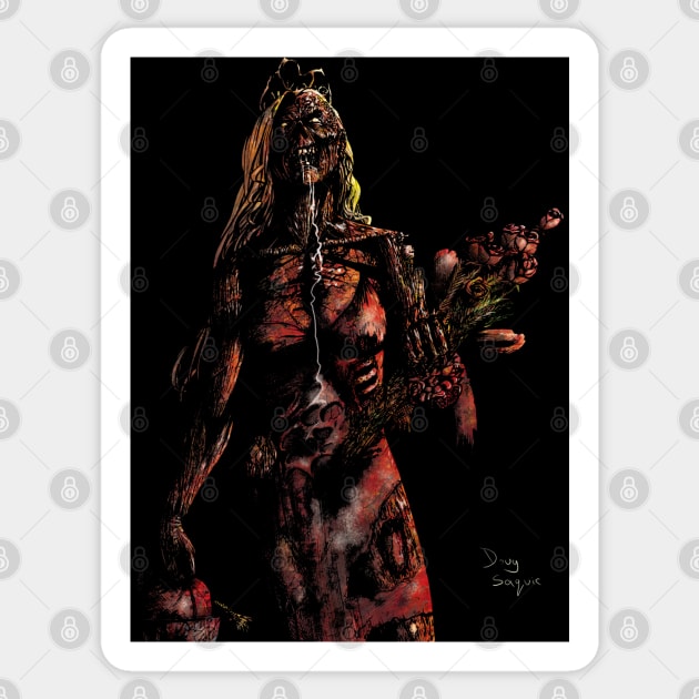 Carrie Zombie Sticker by DougSQ